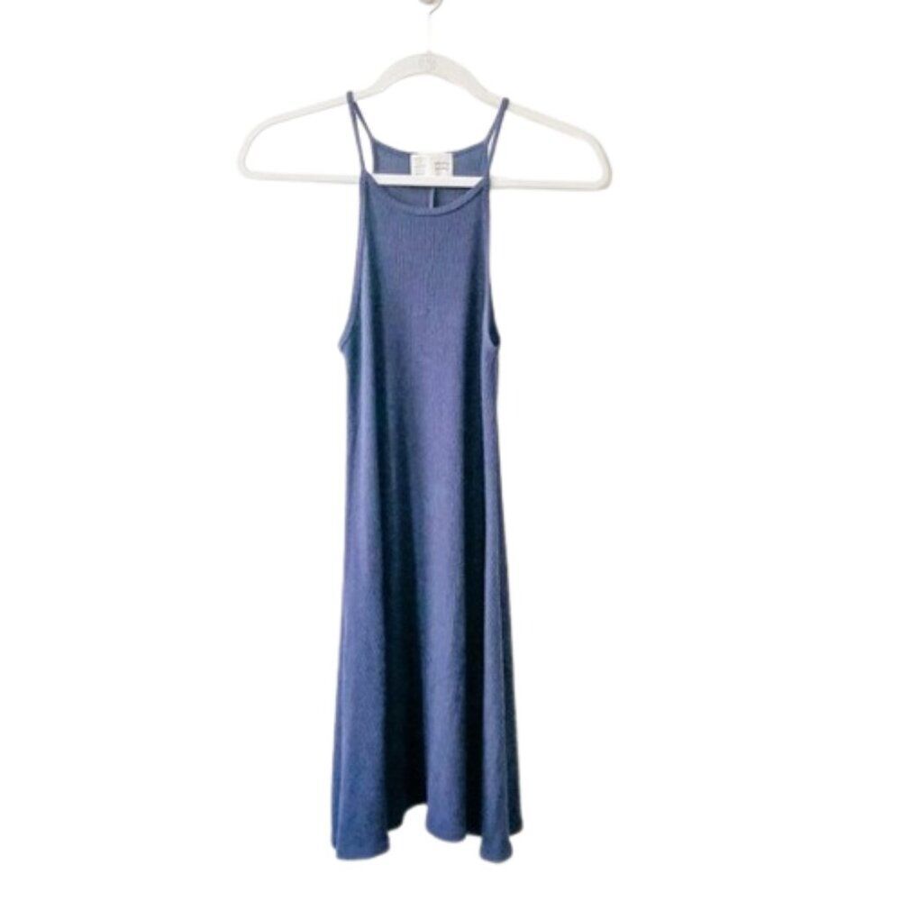 Anthropologie Saturday Sunday Long Flowy Navy Blue Dress size S